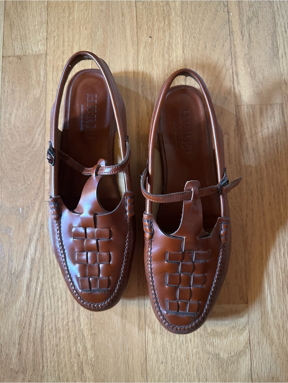 Hereu woven slingback loafers